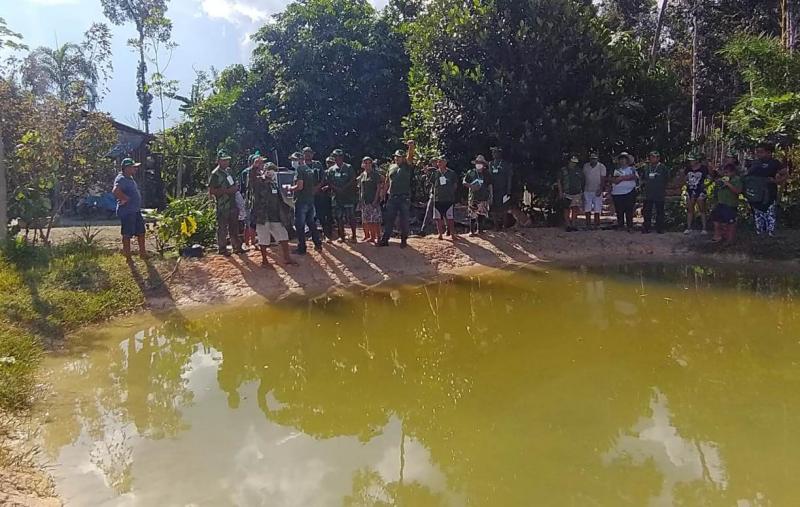 Comunidade Terra Nostra recebe curso de capacitação em 'Boas Práticas de Manejo e Gestão na Piscicultura'