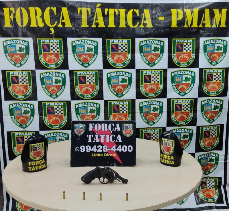 Em ações na capital, Força Tática detém homem e apreende duas armas de fogo