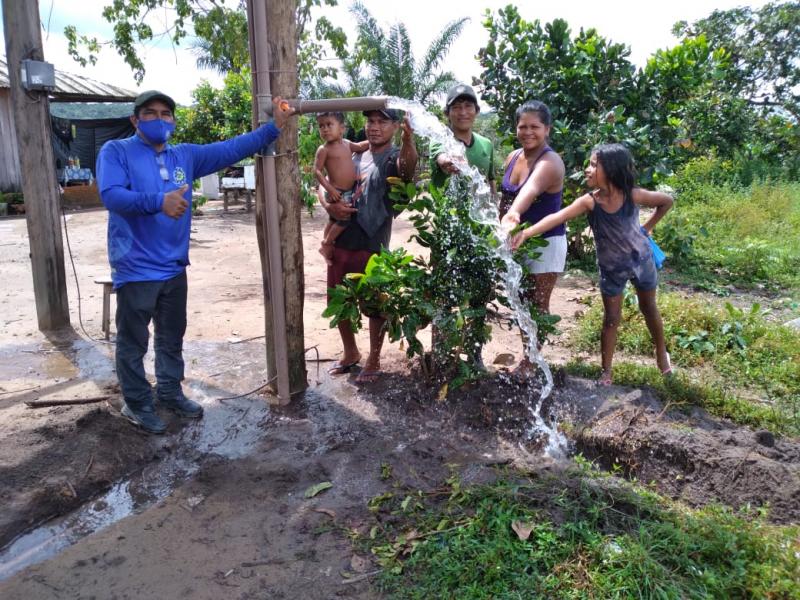 Famílias do assentamento Nova Vida, zona rural de Parintins, são beneficiadas com água potável 