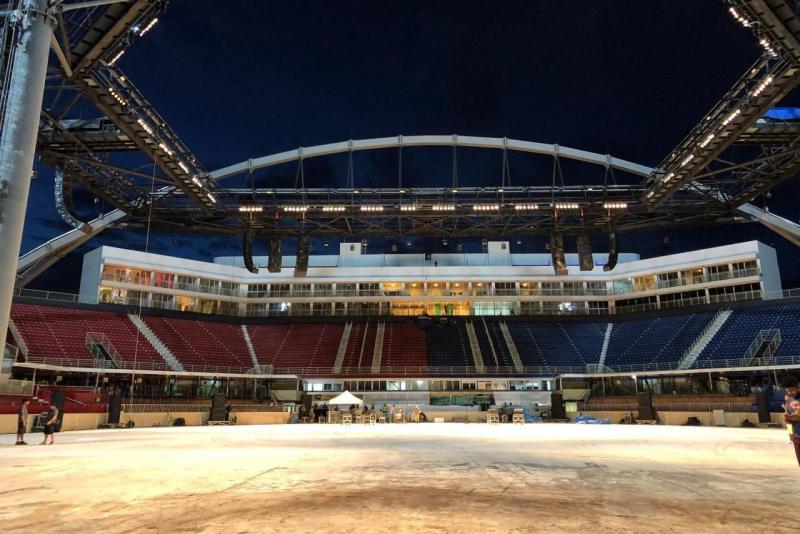 Em Parintins, Caprichoso e Garantido apresentam live direto da arena do Bumbódromo