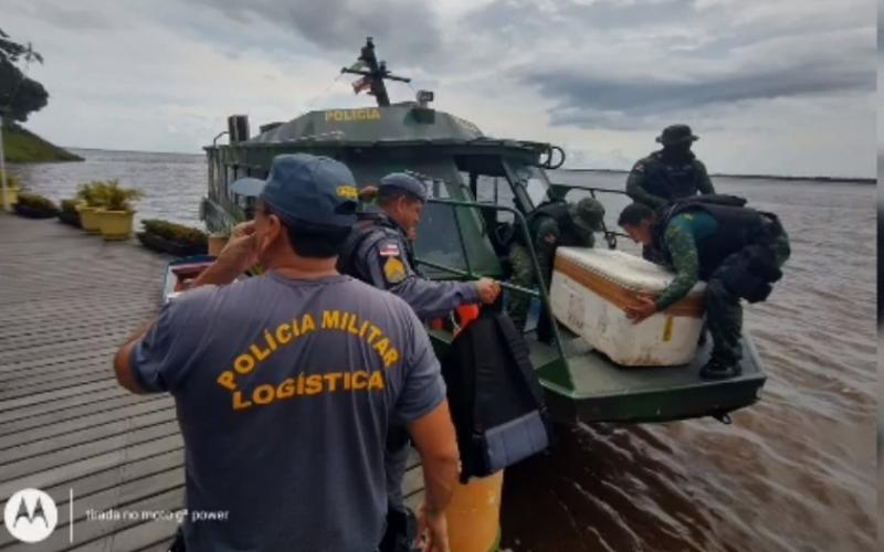 Policiais militares viajam para reforçar segurança nas cidades de Maués, Boa Vista do Ramos e Nhamundá 