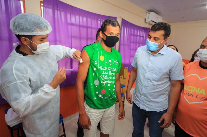 Wilson Lima antecipa vacinação contra Covid-19 para pessoas a partir de 20 anos ou mais em Rio Preto da Eva