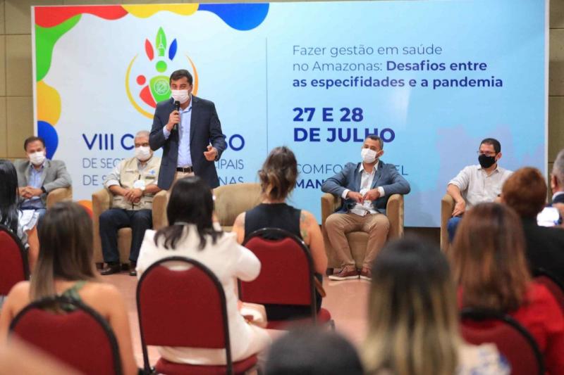 Wilson Lima destaca investimentos do Estado no interior, em congresso de secretários municipais de saúde