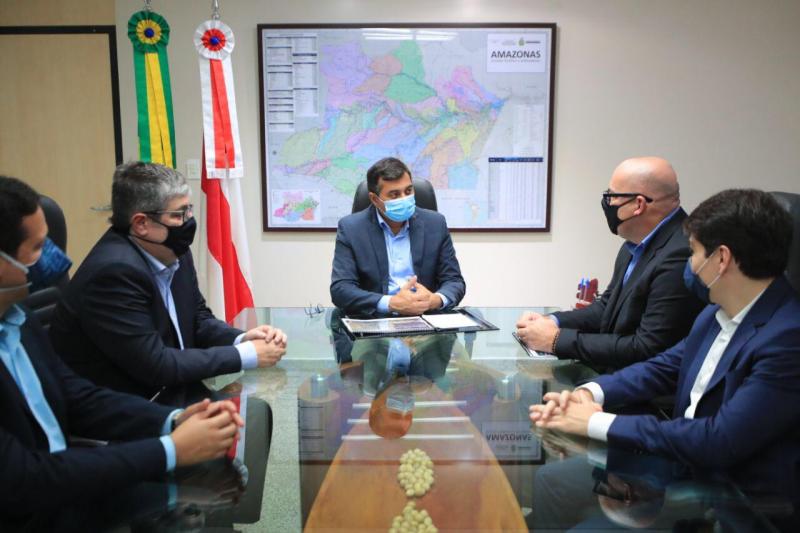 Em reunião com representantes da Vince Airports, Wilson Lima ressalta expectativa de criação de novas rotas áreas para o estado