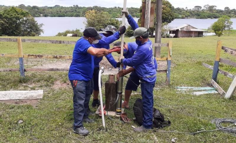 Quatro comunidades da zona rural de Parintins recebem melhorias no abastecimento de água 