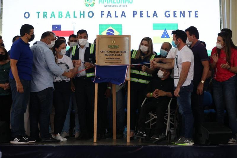 Governador Wilson Lima inaugura Ceti em Tefé, a sétima unidade de ensino integral entregue na atual gestão