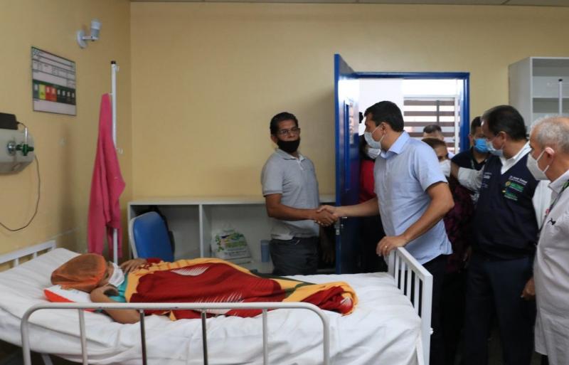 Governador Wilson Lima acompanha atendimentos para intensificar cirurgias pediátricas no Hospital Infantil Dr. Fajardo