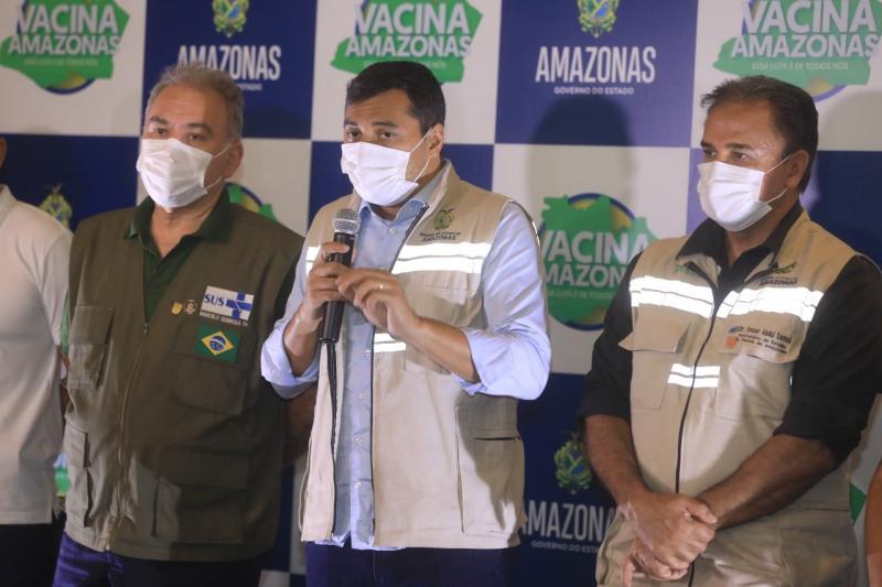 Wilson Lima e ministro da Saúde acompanham busca ativa para vacinar população contra Covid-19