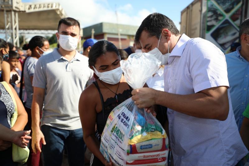 Durante o 9º Peixe no Prato Solidário, Wilson Lima destaca que mais de 10 mil famílias já foram beneficiadas pelo programa