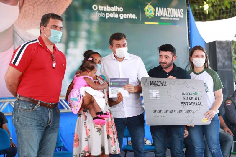 Wilson Lima inicia a distribuição do Auxílio Estadual permanente em Tefé