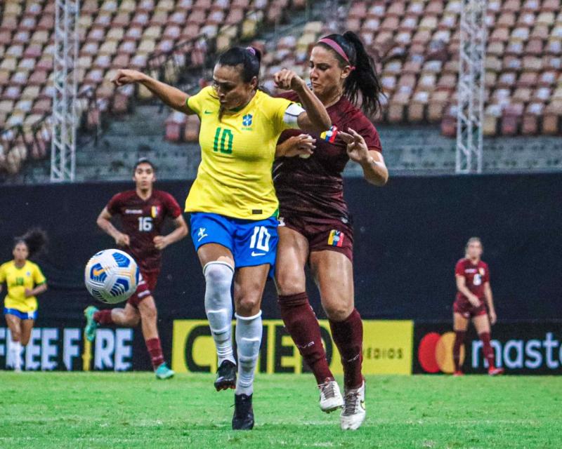 Com Marta, Brasil vence a Venezuela por 4 a 1 e encara o Chile na final do Torneio Internacional