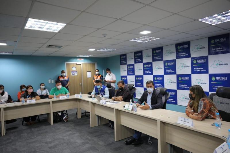 Governador Wilson Lima reúne comitê de enfrentamento à Covid-19 para tratar da variante ômicron 