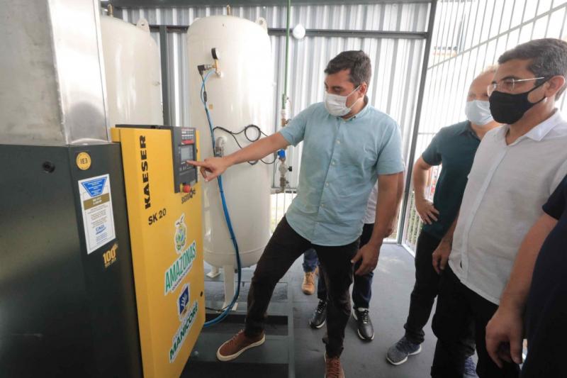 Governador Wilson Lima entrega usina de oxigênio para hospital de Manicoré
