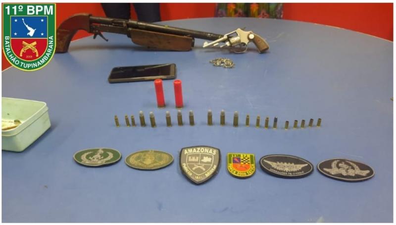 Em Parintins, Polícia Militar prende trio por roubo com arma de fogo em loteria, durante a Operação Natal da Esperança