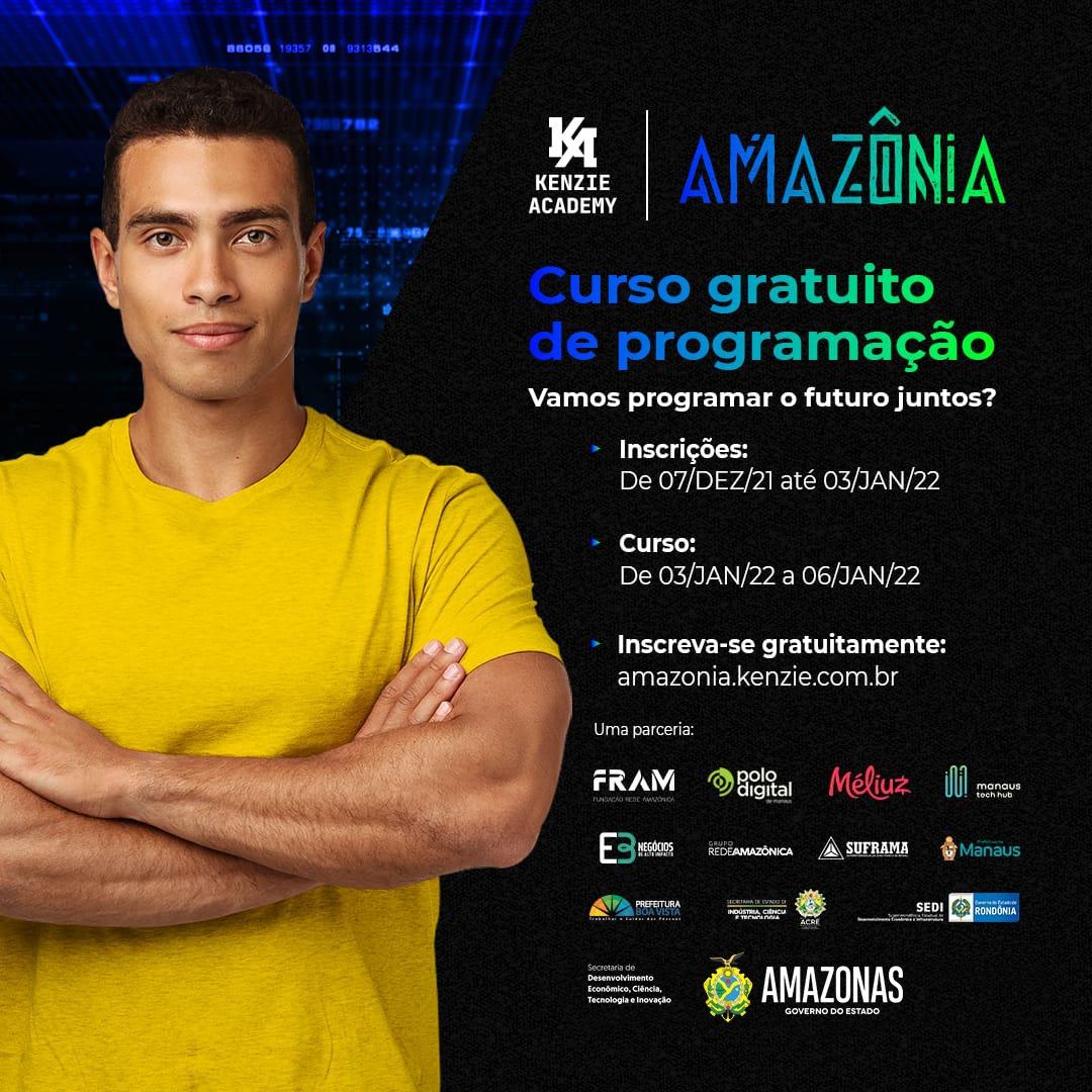 Sedecti divulga cursos de programação gratuitos em parceria com Kenzie Academy para impulsionar mercado no Amazonas