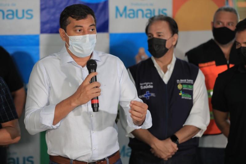 Governo do Amazonas monta estrutura de novo Centro de Testagem da Covid-19, que começa a funcionar na quarta-feira