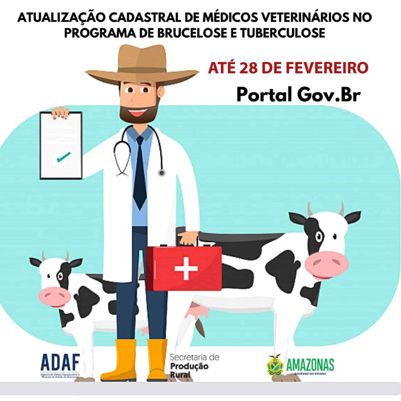 Médicos veterinários cadastrados no programa de vacinação contra brucelose devem atualizar seus dados