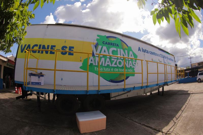 Carreta Vacina Amazonas fica até sexta-feira (04/02) no bairro Nova Vitória