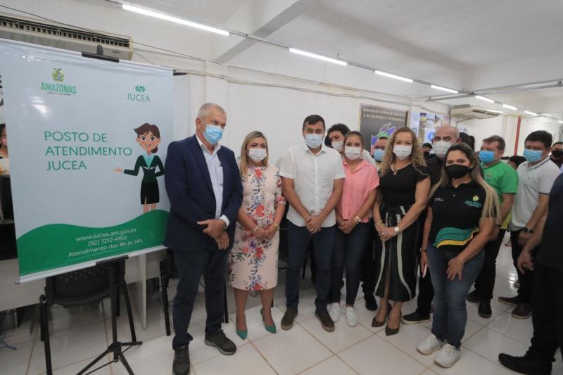 Governador Wilson Lima inaugura primeiro posto da Jucea em Itacoatiara