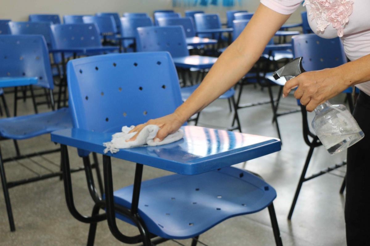 Escolas da rede estadual são preparadas para receber estudantes