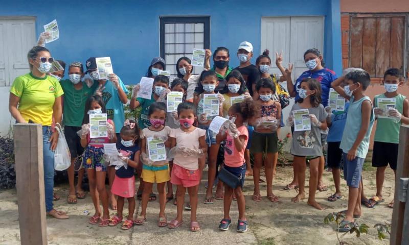 Crianças são protagonistas das ações socioambientais no Residencial Parintins