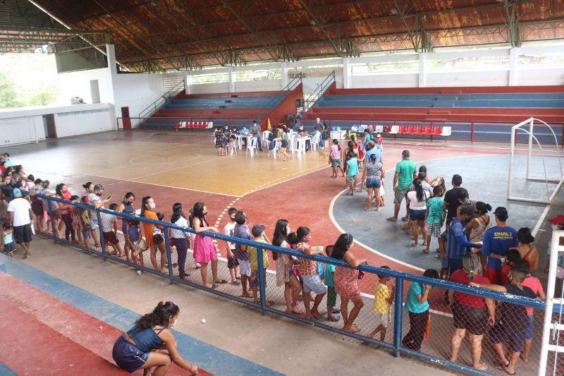 Prefeitura de Barreirinha realiza dia D de Vacinação contra a Covid-19 para crianças de 5 a 11 anos