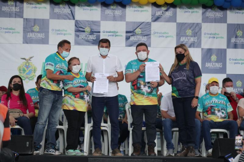 Governador Wilson Lima anuncia retomada de obras do Ceti e repasse de R$ 25 milhões para educação, em Autazes