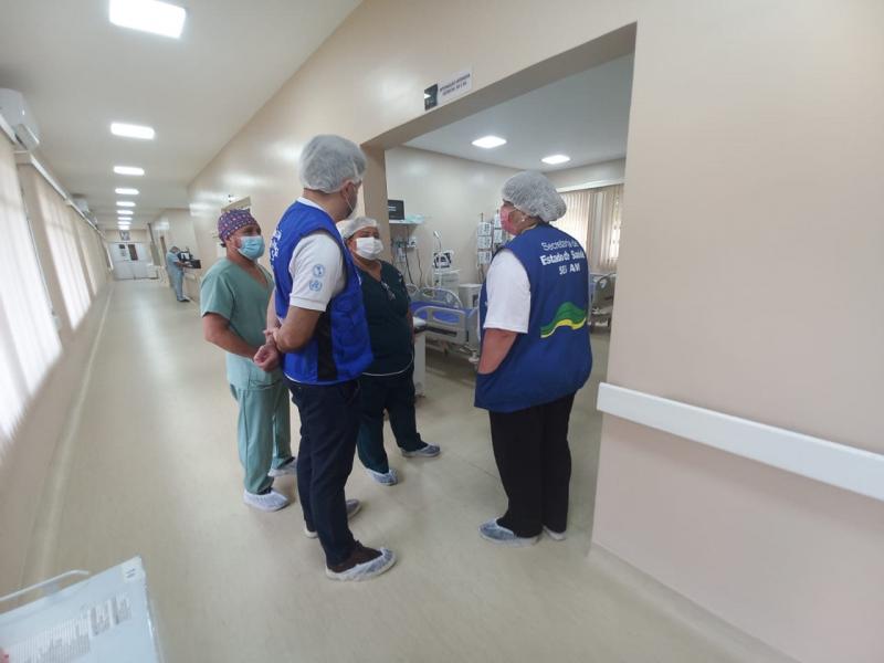 SES-AM e Opas realizam visita técnica às instalações de saúde de Parintins para recuperação pós-Covid