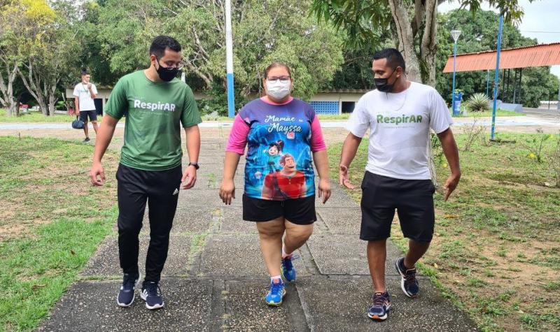 Caminhada Orientada é uma das metodologias de recuperação pós-Covid-19 no RespirAR
