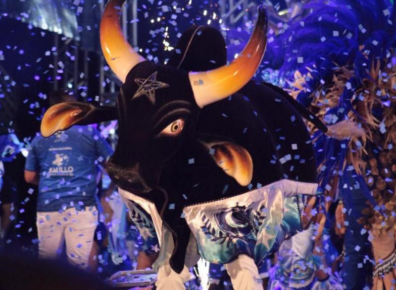 Boi Caprichoso leva clima de festival para a arena do Bumbódromo em noite de lançamento da disputa