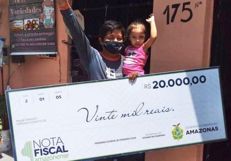 Nota Fiscal Amazonense premia cidadãos e entidades sociais com mais de R$ 100 mil em dinheiro