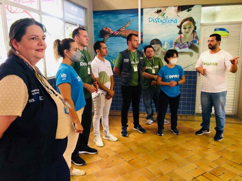Referência em reabilitação pós-Covid-19, RespirAR recebe visita da Organização Pan-Americana da Saúde