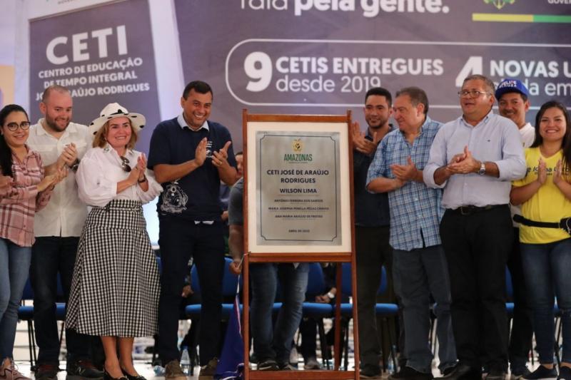 Wilson Lima inaugura Ceti em Codajás, a décima escola de tempo integral da atual gestão