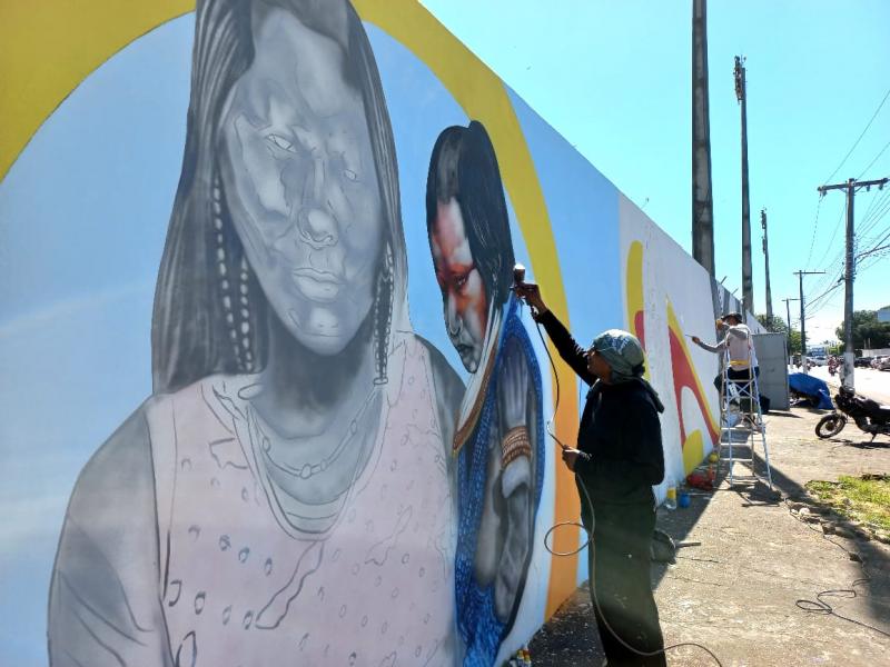 Galeria Cidade Aberta: arte parintinense estampa muros e deixa cidade colorida