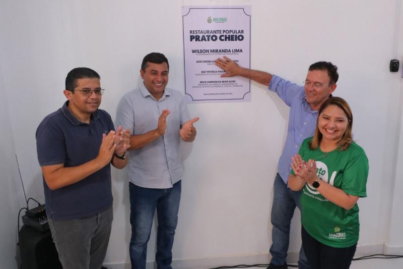 Em Humaitá, Wilson Lima inaugura 12ª unidade do Prato Cheio no interior