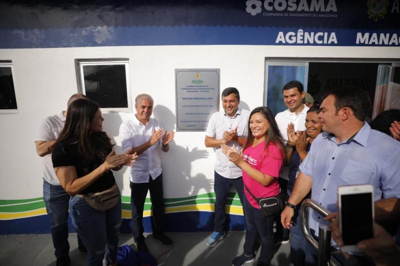 Governador Wilson Lima inaugura primeira estatal de produção de água mineral do Amazonas, em Manaquiri