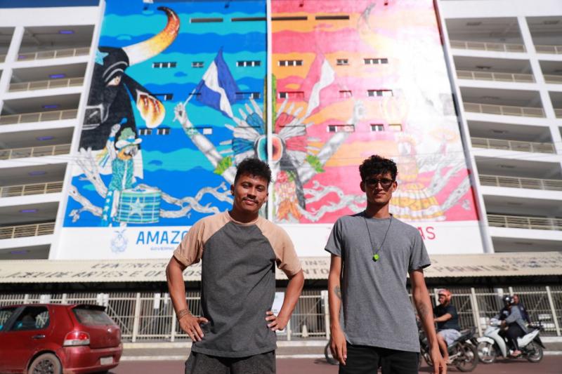 Galeria a céu aberto expõe arte parintinense em ruas e pontos turísticos de toda a cidade