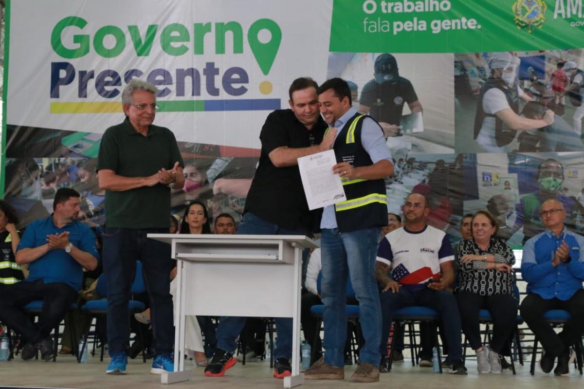 Wilson Lima anuncia implantação de iluminação em LED em Eirunepé