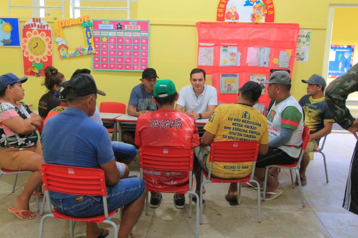 Mateus Assayag visita Mocambo para ajustar detalhes do festival folclórico