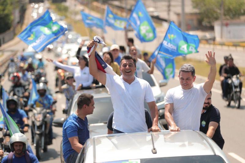 'O povo vai vencer de novo', diz Wilson Lima ao abrir vantagem de 18,4 pontos sobre Eduardo Braga