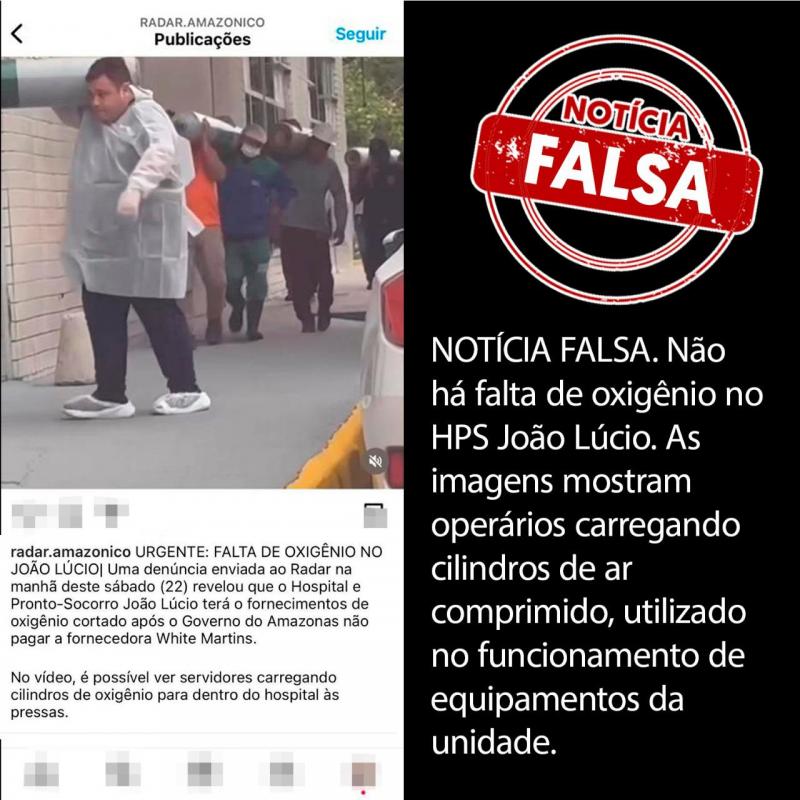 Governo do Estado desmente médicos do João Lúcio sobre falta de oxigênio 