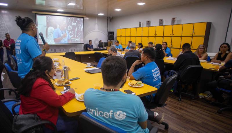 Secretaria de Educação e Unicef debatem sobre trajetória escolar indígena