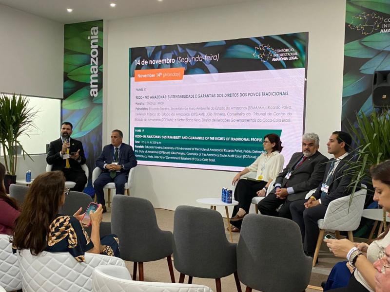 Lançamento do mercado de carbono e parceria com a WCS marcam primeiro dia do Amazonas na COP 27