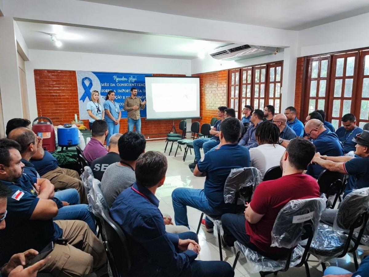 Servidores da Seap acompanham palestra em alusão ao Novembro Azul 