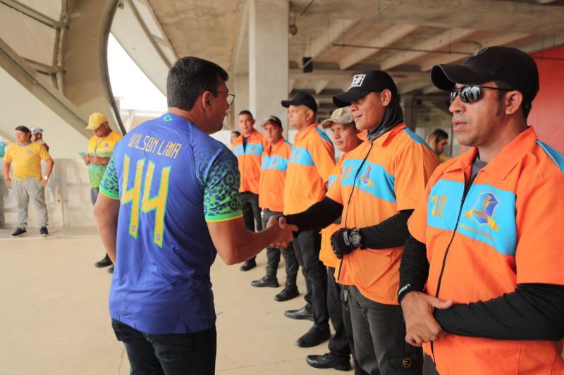 Wilson Lima convoca torcedores para a segunda transmissão do jogo do Brasil no Podium da Arena da Amazônia