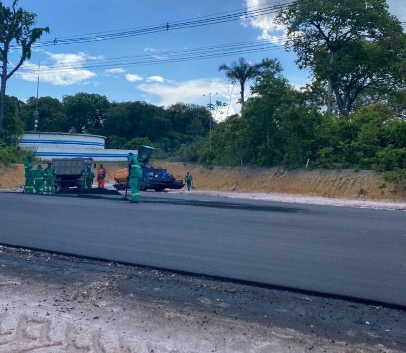 Anel Leste: Governo do Estado inicia pavimentação das alças externas do trevo da avenida Oitis