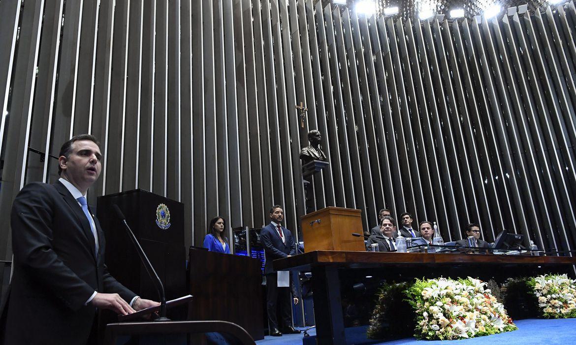 Rodrigo Pacheco é reeleito presidente do Senado Rodrigo Pacheco é reeleito presidente do Senado