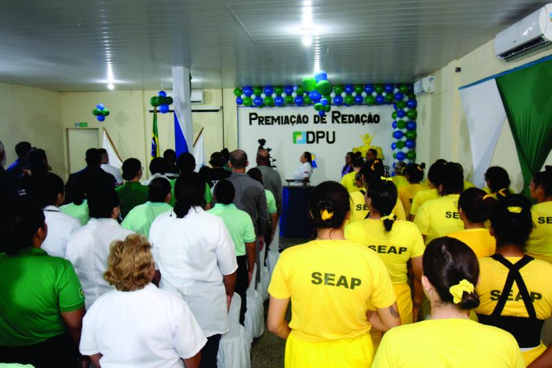 Parceria entre Seap e Defensoria Pública da União premia melhor redação Parceria entre Seap e Defensoria Pública da União premia melhor redação