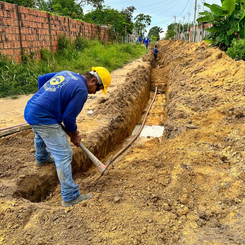 Quase 5 mil metros de rede de água são expandidos para beneficiar 800 famílias na Ocupação do Pascoal Alaggio