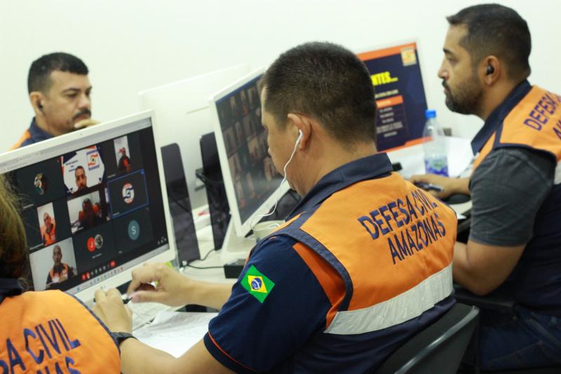 Defesa Civil do Estado coordena, planeja e integra ações conjuntas através de reuniões online